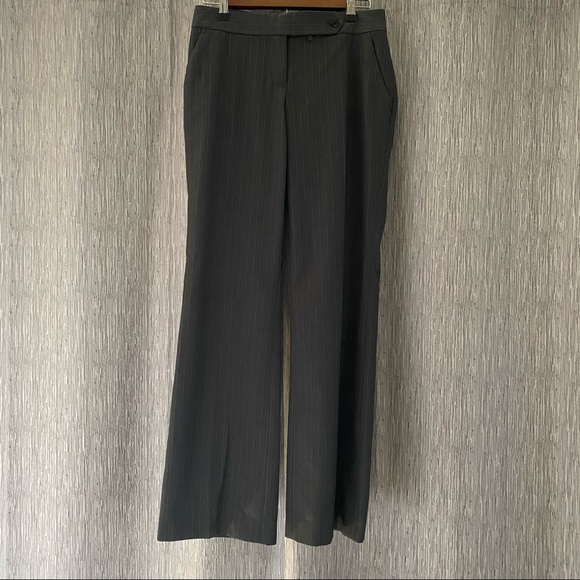 Calvin Klein Gray Pinstripe Dress Work Career Pant - Picture 10 of 11